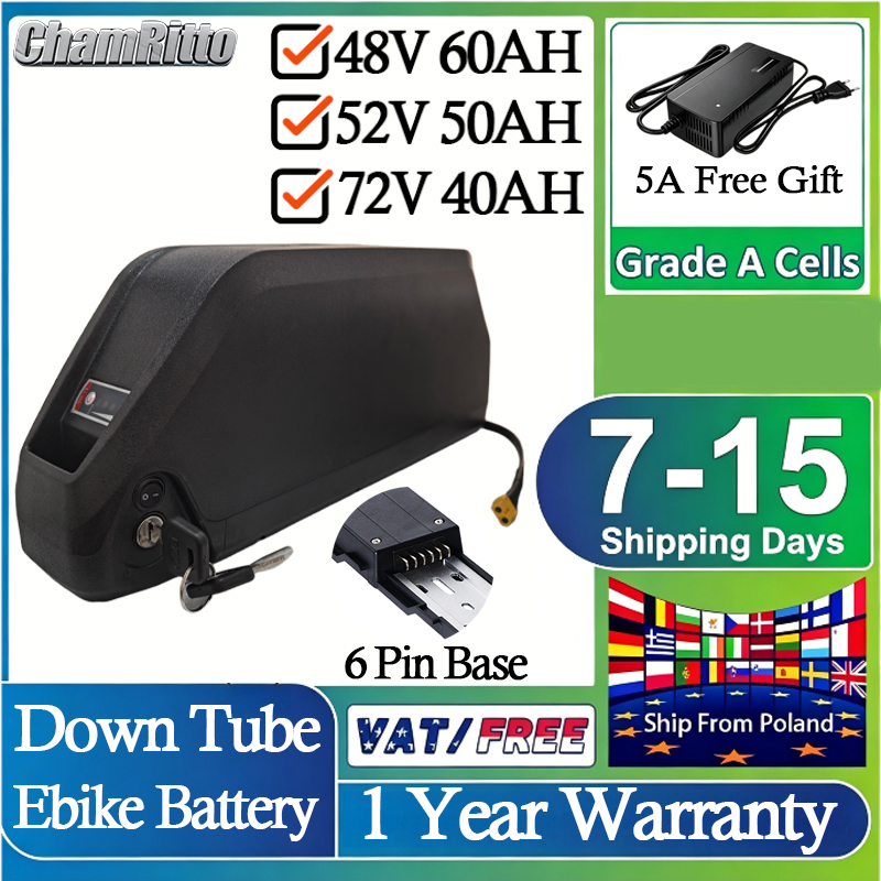 52V 50AH EBike Battery 21700 7 - 60V 30Ah 21700 Battery Pack recension och pris