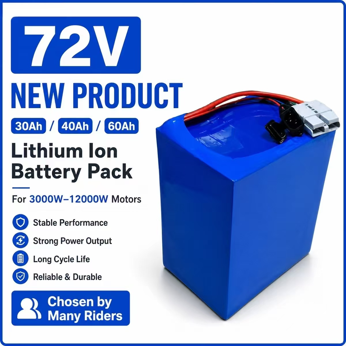 72V 30Ah 40AH 60Ah lithium ion - 72V 30Ah Lifepo4 Battery Pack recension och pris