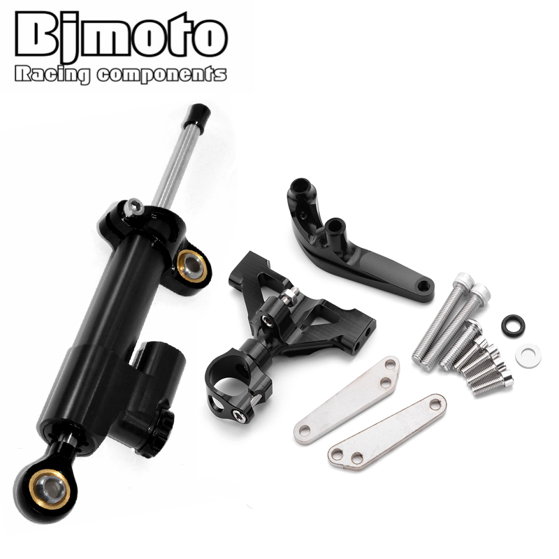 BJMOTO Motorcycle Steering Dam - Steering Damper Stabilizer Kit Cnc recension och pris