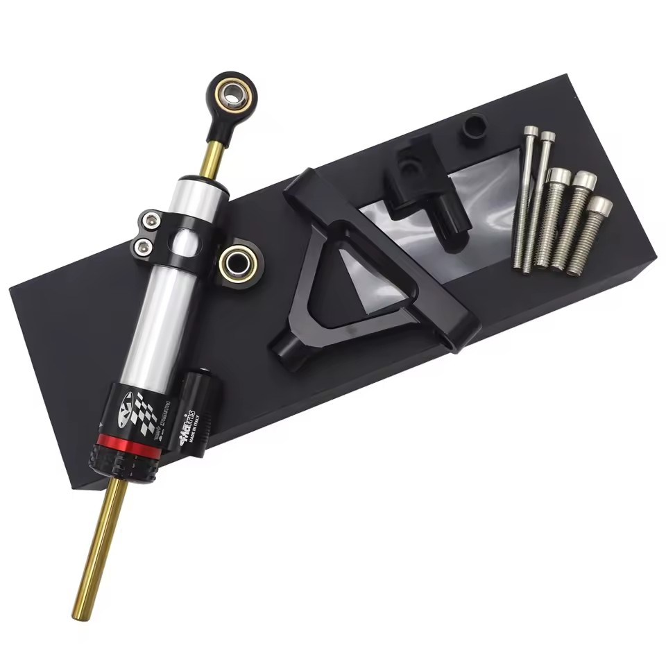 For Kawasaki ZX10R 04-05 Racin - Steering Damper Stabilizer Kit Cnc recension och pris